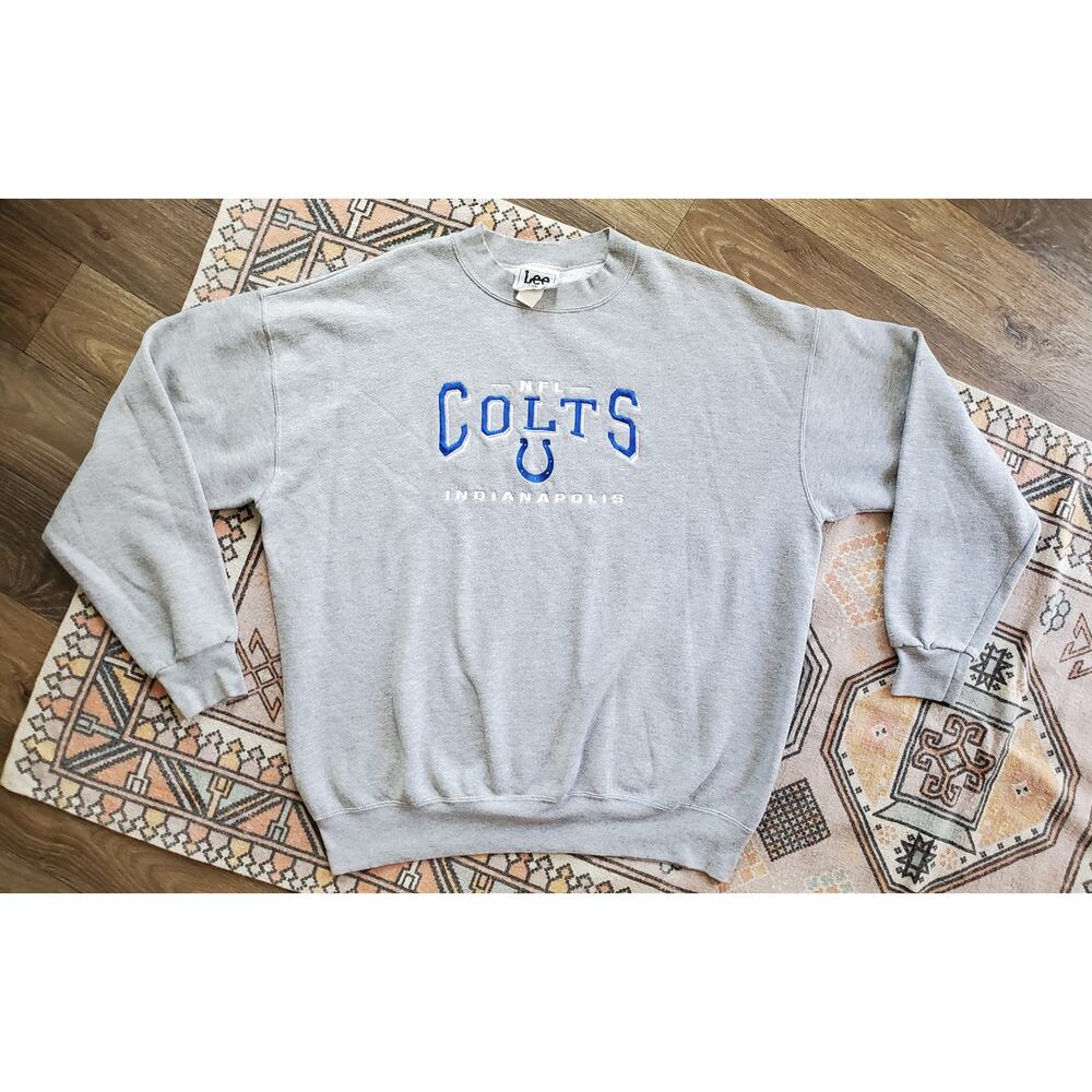 NFL Indianapolis Colts Lee Sport Vintage Pullover Crewneck Sweater